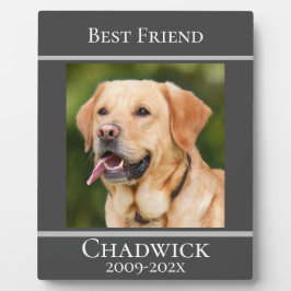 モダン おしゃれ 写真追加 ペットメモリアル フォトプラーク