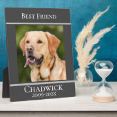モダン おしゃれ 写真追加 ペットメモリアル フォトプラーク (側面)