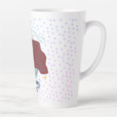 モダン おとめ座 女性 星座 カフェラテマグ (右)