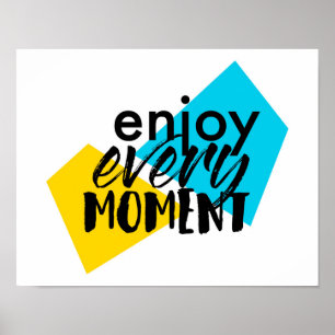モダン、おもしろいグラフィックデザイン楽しむ「Every Moment」 ポスター