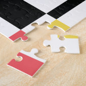 モダン、おもしろい、カラフル幾何学的グラフィックデザイン ジグソーパズル (側面)