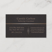 モダン&お洒落イニシャルモノグラム汎用 名刺 (裏面)