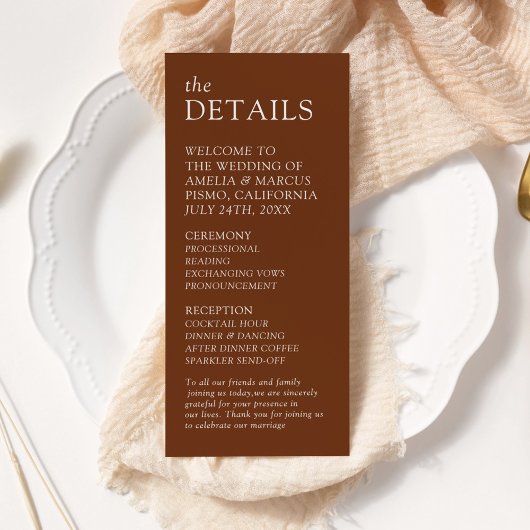 モダン&お洒落タイポグラフィ結婚式 プログラム