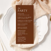 モダン&お洒落タイポグラフィ結婚式 プログラム