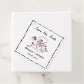 モダン&お洒落マルティーニ手描き結婚の フェイバータグ (インサイチュ)