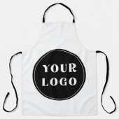 モダン、お洒落、スタイリッシュ、カスタマイズ可能 エプロン (正面)