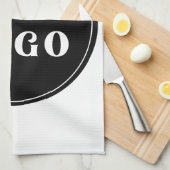 モダン、お洒落、スタイリッシュ、カスタマイズ可能 キッチンタオル (四つ折り)