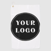 モダン、お洒落、スタイリッシュ、カスタマイズ可能 ゴルフタオル (正面)