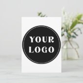 モダン、お洒落、スタイリッシュ、カスタマイズ可能 サンキューカード (スタンド正面)