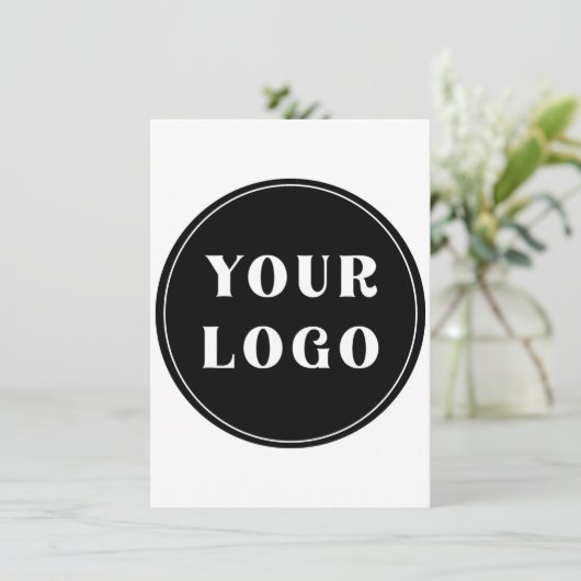 モダン、お洒落、スタイリッシュ、カスタマイズ可能 サンキューカード (スタンド正面)