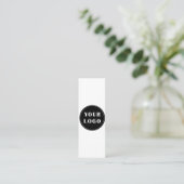 モダン、お洒落、スタイリッシュ、カスタマイズ可能 スキニー名刺 (スタンド正面)