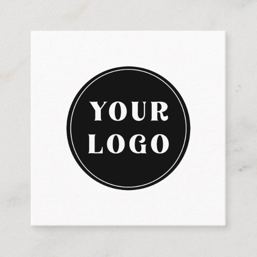 モダン、お洒落、スタイリッシュ、カスタマイズ可能 スクエア名刺 (正面)
