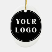 モダン、お洒落、スタイリッシュ、カスタマイズ可能 セラミックオーナメント (正面)