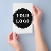 モダン、お洒落、スタイリッシュ、カスタマイズ可能 チラシ (ハンドル)