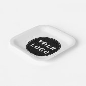 モダン、お洒落、スタイリッシュ、カスタマイズ可能 ペーパープレート (傾斜あり)