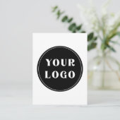 モダン、お洒落、スタイリッシュ、カスタマイズ可能 ポストカード (スタンド正面)