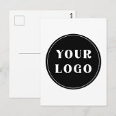 モダン、お洒落、スタイリッシュ、カスタマイズ可能 ポストカード (正面/裏面)