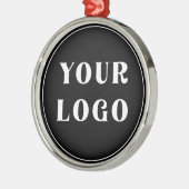 モダン、お洒落、スタイリッシュ、カスタマイズ可能 メタルオーナメント (左)