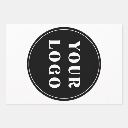 モダン、お洒落、スタイリッシュ、カスタマイズ可能 ラッピングペーパーシート (正面)