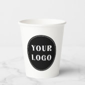 モダン、お洒落、スタイリッシュ、カスタマイズ可能 紙コップ (正面)