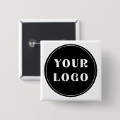 モダン、お洒落、スタイリッシュ、カスタマイズ可能 缶バッジ (正面&裏面)