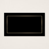 モダン&お洒落、ブラック&金ゴールド、無料ドリンクチケット (裏面)