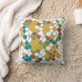 モダン,からし黄色,ティール(緑がかった色),緑,白 クッション (ブランケット)