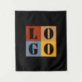 モダン かわいい オーダーメイド ギフト ブラック シンプル タペストリー (正面)