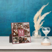 モダン かわいい オーダーメイド ファミリー フォト コラージュ | モノグラム  フォトプラーク (インサイチュ)