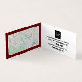 モダン、はっきりしたドッグウォーカーサービスの詳細 名刺 (内部)