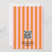 モダン&はっきりしたブライダルシャワーブカラフルランチ 招待状 (裏面)