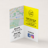 モダン、はっきりしたベーカリーストア詳細 名刺 (内部)