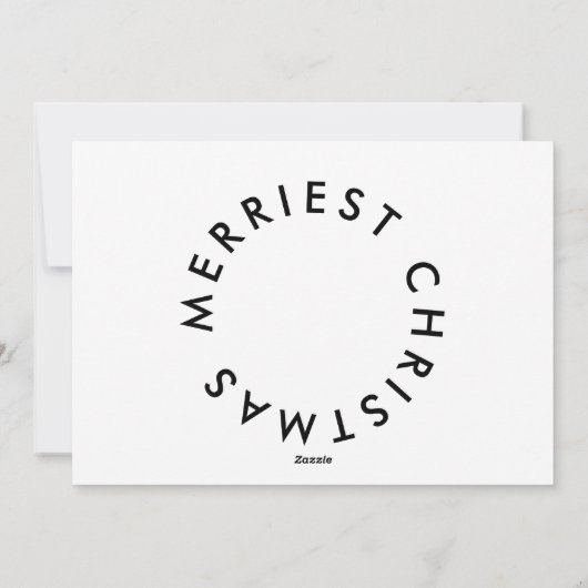 モダン&はっきりしたメリークリスマスの新年の写真 シーズンカード (裏面)