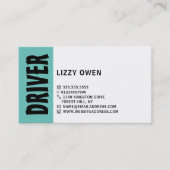 モダン、はっきりした運転学校/インストラクターアポイントメント 名刺 (正面)