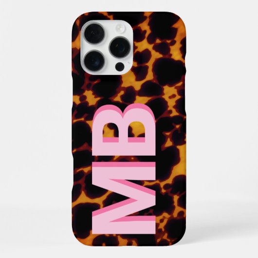 モダン・べっ甲モノグラム iPhoneケース (裏面)