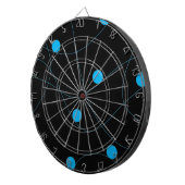 モダン,よくはしゃぐおもしろい，かわいい青いボールのパターン ダーツボード (正面右)