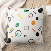 モダン,よくはしゃぐ,カッコいい,トレンディー，メンフィス幾何学的 クッション (ブランケット)