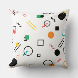 モダン,よくはしゃぐ,カッコいい,トレンディー，メンフィス幾何学的 クッション