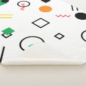 モダン,よくはしゃぐ,カッコいい,トレンディー，メンフィス幾何学的 シェルパブランケット (3/4)