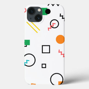 モダン,よくはしゃぐ,カッコいい,トレンディー,メンフィス幾何学的 iPhone 13ケース
