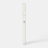 モダン アイボリー ゴールド スクリプト モノグラム iPhone 16ケース (左側面)