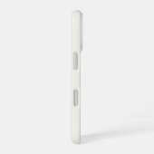 モダン アイボリー ゴールド スクリプト モノグラム iPhone 16ケース (右側面)