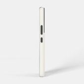 モダン アイボリー ゴールド スクリプト モノグラム SAMSUNG GALAXYケース (右側面)