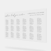 モダン アクリル 18 テーブル 結婚式 席次表 アクリルサイン (傾斜)