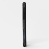 モダン アゲート グレー & ゴールド クリスタル 名入れ Case-Mate iPhoneケース (裏面/左)