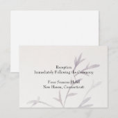 モダン・アジアンテイストのウェディング・レセプション招待状 招待状 (正面/裏面)