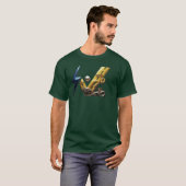 モダン アジアン ドラゴン グラフィック Nova V ストリート Tシャツ (正面フル)