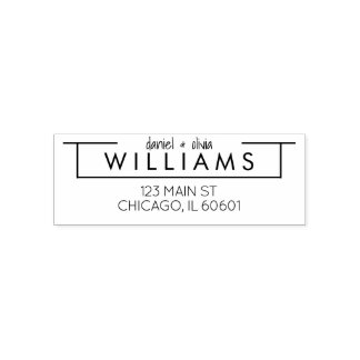 モダン |アドレスカスタムスタンプ セルフインキングスタンプ