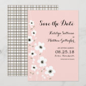 モダン アネモネ | 結婚式のご案内を保存して セーブザデート (正面/裏面)