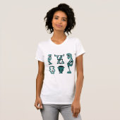 モダン・アブストラクト・アフリカンアート Tシャツ (正面フル)
